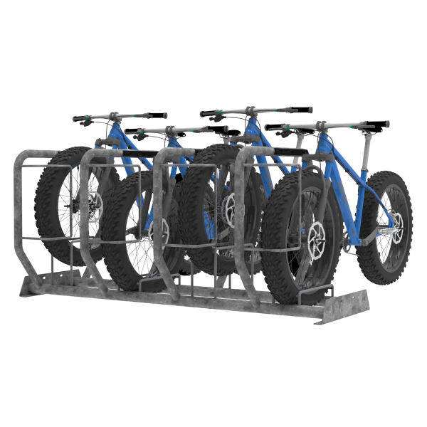 Polkupyörien pysäköinti | Rivi pyörätelineet | FalcoFida pyöräteline on saatavana erityisesti fatbiken mitoille sopivana | image #3 |  