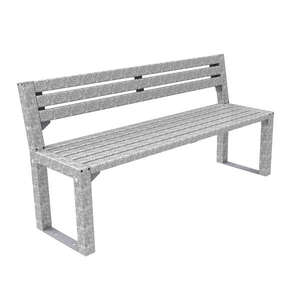 Katu- ja puistokalusteet | Istuimet | FalcoAcero Seat (Steel) | image #1| Street furniture seating bench seat hardwood FalcoAcero