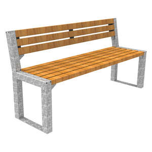 Katu- ja puistokalusteet | Istuimet | FalcoAcero Seat (Hardwood) | image #1| Street furniture seating bench seat hardwood FalcoAcero